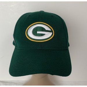 Reebok NFL Team Apparel Green Bay Packers Men's Wool Cap Hat Strap back Spellout